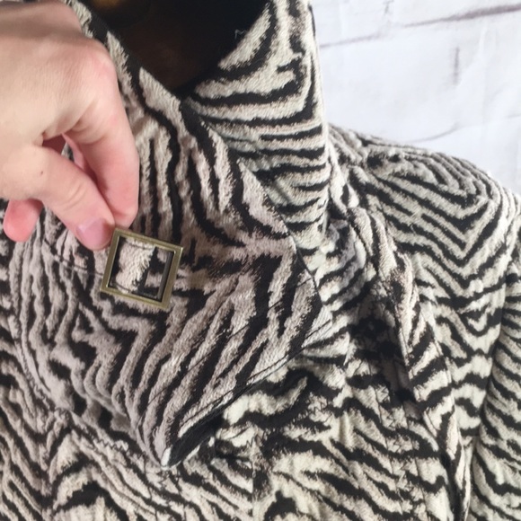 Carlisle Zebra Print Moto Jacket - Picture 4 of 12
